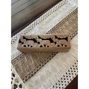 Gaurara Stone Hand Crafted Elephant Trinket Box India